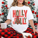 Holly Jolly Cheetah Tree DTF Transfer DTF Heat Press Transfer from Sweet Tee Transfers