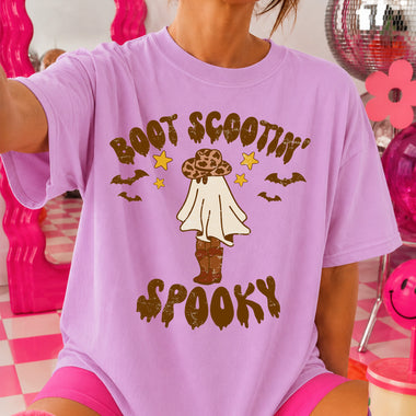 Boot Scootin' Spooky DTF Transfer DTF Heat Press Transfer from Sweet Tee Transfers
