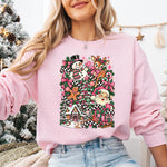 Retro Pink Christmas Collage DTF Transfer DTF Heat Press Transfer from Sweet Tee Transfers
