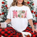 Merry Christmas Pink DTF Transfer DTF Heat Press Transfer from Sweet Tee Transfers