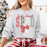 Coquette Santa's Favorite SPED DTF Transfer DTF Heat Press Transfer from Sweet Tee Transfers