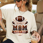 Senior Football Mom Class of 2027 DTF Transfer DTF Heat Press Transfer from Sweet Tee Transfers