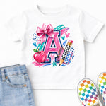 Preppy A and Apple DTF Transfer DTF Heat Press Transfer from Sweet Tee Transfers