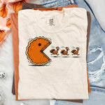 Pumpkin Pie Pac Man DTF Transfer DTF Heat Press Transfer from Sweet Tee Transfers