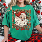 Merry Christmas Stacked Leopard Santa DTF Transfer DTF Heat Press Transfer from Sweet Tee Transfers