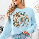 I Can Do All Things Through Christ DTF Transfer DTF Heat Press Transfer from Sweet Tee Transfers