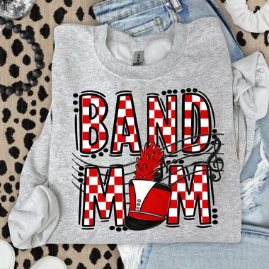 Retro Band Mom Red DTF Transfer DTF Heat Press Transfer from Sweet Tee Transfers