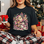 Retro Pink Christmas Vintage DTF Transfer DTF Heat Press Transfer from Sweet Tee Transfers