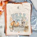 Fall Is My Favorite Season Blue DTF Transfer DTF Heat Press Transfer from Sweet Tee Transfers