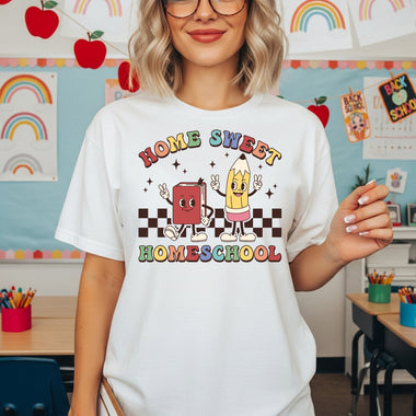 Home Sweet Homeschool DTF Transfer DTF Heat Press Transfer from Sweet Tee Transfers