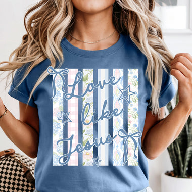 Love Like Jesus Pastels DTF Transfer DTF Heat Press Transfer from Sweet Tee Transfers