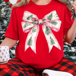 Pink Christmas Tree Bow DTF Transfer DTF Heat Press Transfer from Sweet Tee Transfers