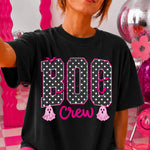 Boo Crew Polka Dots with Pink DTF Transfer DTF Heat Press Transfer from Sweet Tee Transfers