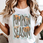 Pumpkin Season Striped DTF Transfer DTF Heat Press Transfer from Sweet Tee Transfers
