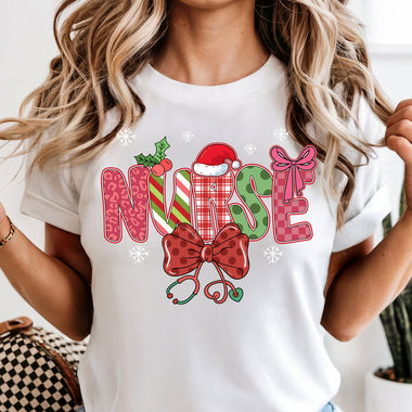 Nurse Christmas DTF Transfer DTF Heat Press Transfer from Sweet Tee Transfers