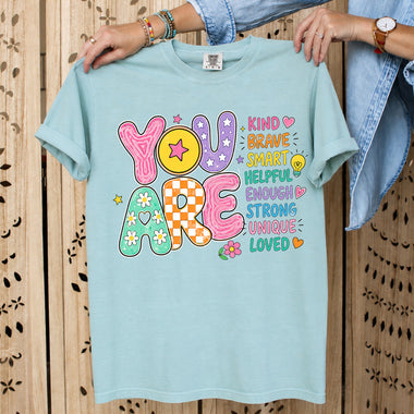 You Are Affirmations DTF Transfer DTF Heat Press Transfer from Sweet Tee Transfers