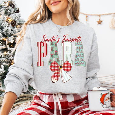 Coquette Santa's Favorite Para DTF Transfer DTF Heat Press Transfer from Sweet Tee Transfers