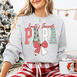 Coquette Santa's Favorite Para DTF Transfer DTF Heat Press Transfer from Sweet Tee Transfers
