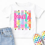Make a Difference Pencils DTF Transfer DTF Heat Press Transfer from Sweet Tee Transfers