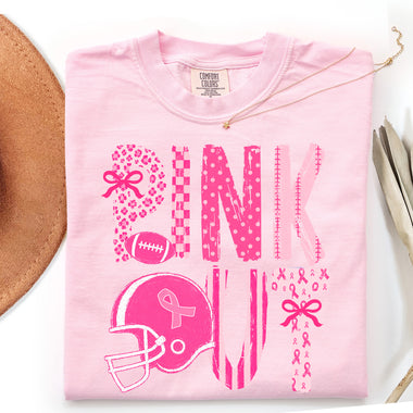 Pink Out Helmet DTF Transfer DTF Heat Press Transfer from Sweet Tee Transfers