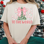 Joy to the World Candy Cane DTF Transfer DTF Heat Press Transfer from Sweet Tee Transfers