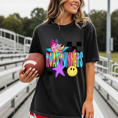 Roadrunners School Mascot DTF Transfer – Checkered Design DTF Heat Press Transfer from Sweet Tee Transfers