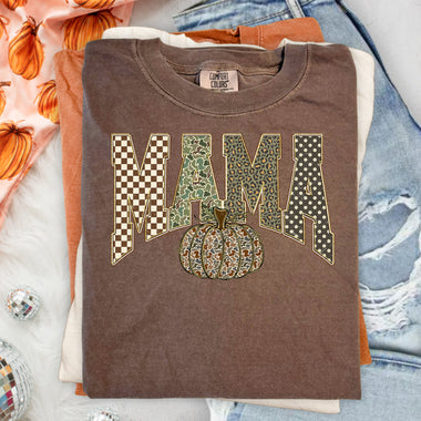 MAMA Fall Pumpkin DTF Transfer DTF Heat Press Transfer from Sweet Tee Transfers