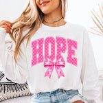 Polka Dot Hope for Breast Cancer DTF Transfer DTF Heat Press Transfer from Sweet Tee Transfers