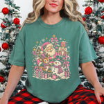 Retro Pink Christmas Vintage DTF Transfer DTF Heat Press Transfer from Sweet Tee Transfers