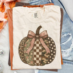 Fall Pumpkin Checkered Camo DTF Transfer DTF Heat Press Transfer from Sweet Tee Transfers