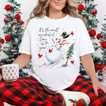It's the Most Wonderful Time of the Year Snowman DTF Transfer DTF Heat Press Transfer from Sweet Tee Transfers