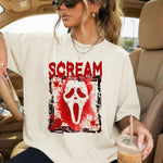 Scream Ghost Face Horror DTF Transfer DTF Heat Press Transfer from Sweet Tee Transfers