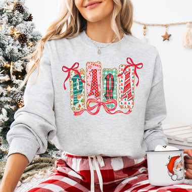 Preppy Christmas PAPA DTF Transfer DTF Heat Press Transfer from Sweet Tee Transfers