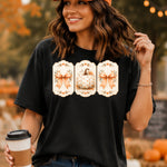 Bow and Pumpkin Panels with Dots DTF Transfer DTF Heat Press Transfer from Sweet Tee Transfers