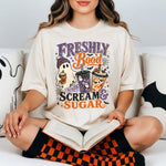 Freshly Boo'd with Scream and Sugar DTF Transfer DTF Heat Press Transfer from Sweet Tee Transfers