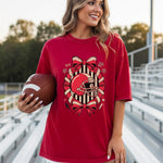 Red Football Helmet DTF Transfer – Coquette DTF Heat Press Transfer from Sweet Tee Transfers