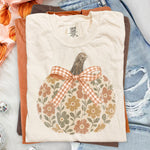 Bow Pumpkin Floral DTF Transfer DTF Heat Press Transfer from Sweet Tee Transfers