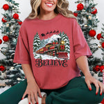 Believe Polar Express Train DTF Transfer DTF Heat Press Transfer from Sweet Tee Transfers