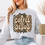 Coffee & Jesus DTF Transfer DTF Heat Press Transfer from Sweet Tee Transfers