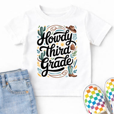 Howdy Third Grade DTF Transfer DTF Heat Press Transfer from Sweet Tee Transfers