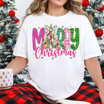 Merry Christmas Bright Colors DTF Transfer DTF Heat Press Transfer from Sweet Tee Transfers