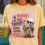 A Penny for Your Thoughts DTF Transfer DTF Heat Press Transfer from Sweet Tee Transfers