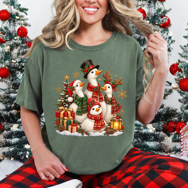 Christmas Geese Family DTF Transfer DTF Heat Press Transfer from Sweet Tee Transfers