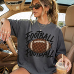 Football Stacked Checkered Football DTF Transfer DTF Heat Press Transfer from Sweet Tee Transfers