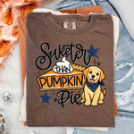 Sweeter Than Pumpkin Pie Dog DTF Transfer DTF Heat Press Transfer from Sweet Tee Transfers