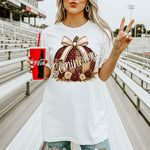 Seminoles Quilted Pumpkin Maroon and Gold DTF Transfer DTF Heat Press Transfer from Sweet Tee Transfers