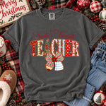 Santa's Favorite Teacher Christmas DTF Transfer DTF Heat Press Transfer from Sweet Tee Transfers