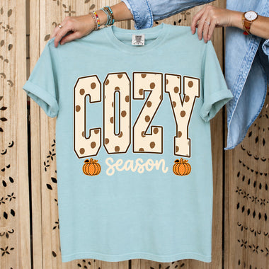 Cozy Season Fall Polkadots DTF Transfer DTF Heat Press Transfer from Sweet Tee Transfers