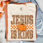 Jesus Is King Pumpkin Camo DTF Transfer DTF Heat Press Transfer from Sweet Tee Transfers