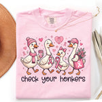Check Your Honkers Breast Cancer Awareness DTF Transfer DTF Heat Press Transfer from Sweet Tee Transfers